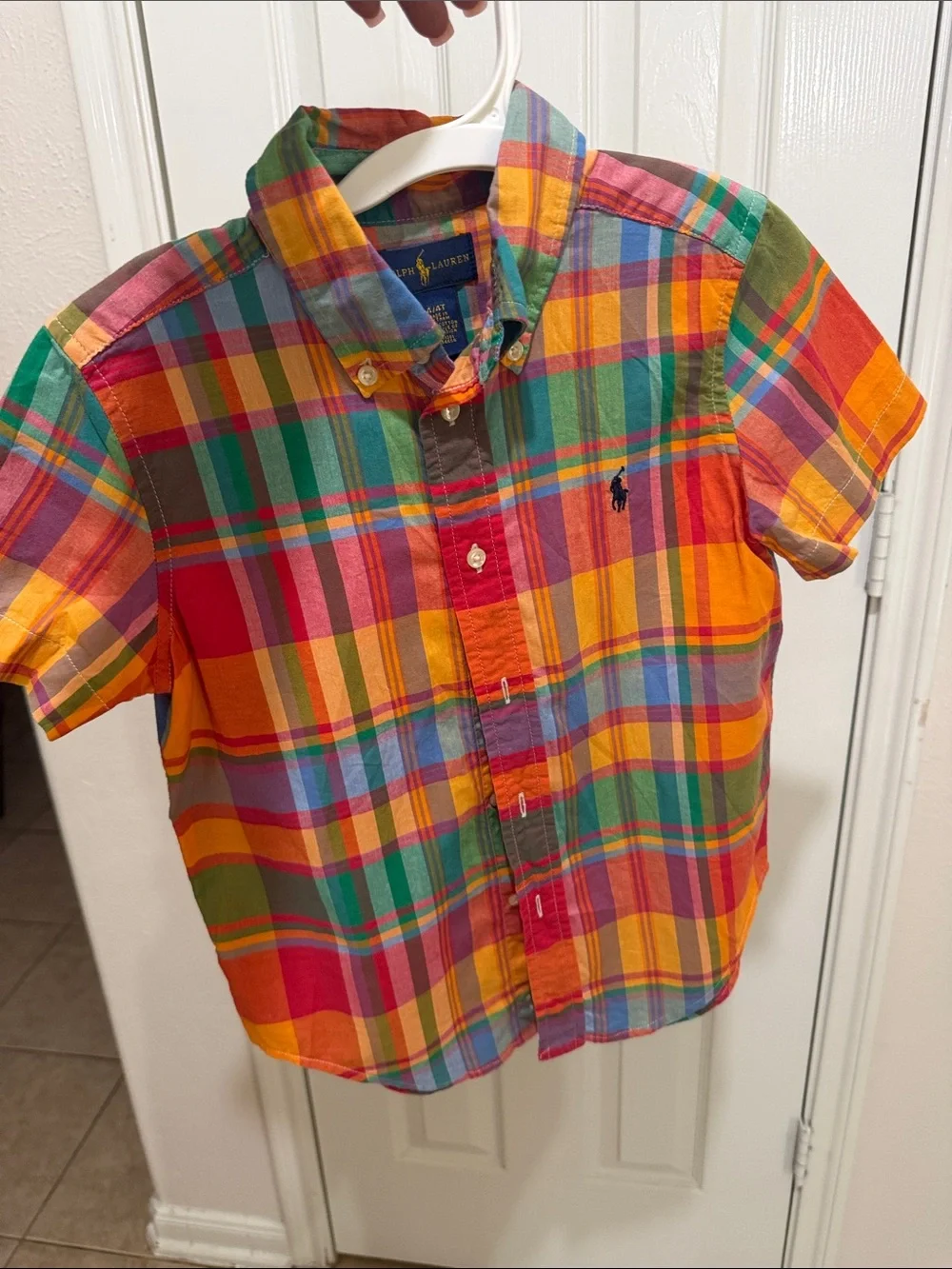 Ralph Lauren Kids Multicolor Plaid Button-Down Shirt - Red, Yellow, Green, Blue